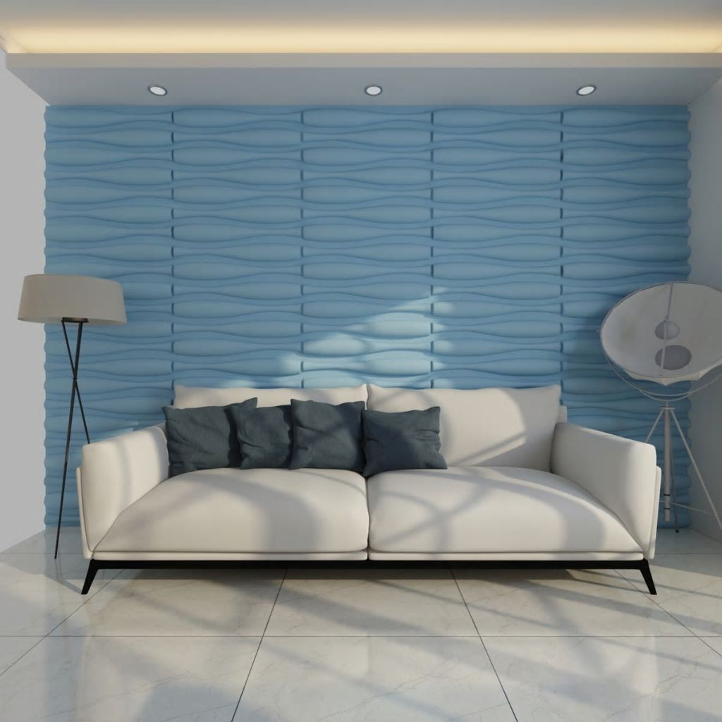 Wall Panel 3D Wave 0.625 m x 0.8 m 12 Panels 6 m²